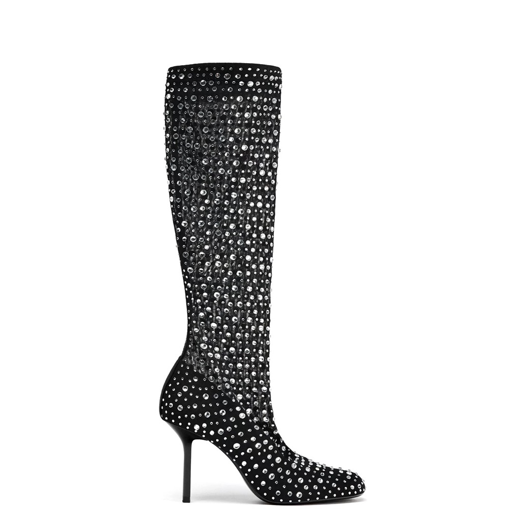 Zara Sparkly Mesh Boots